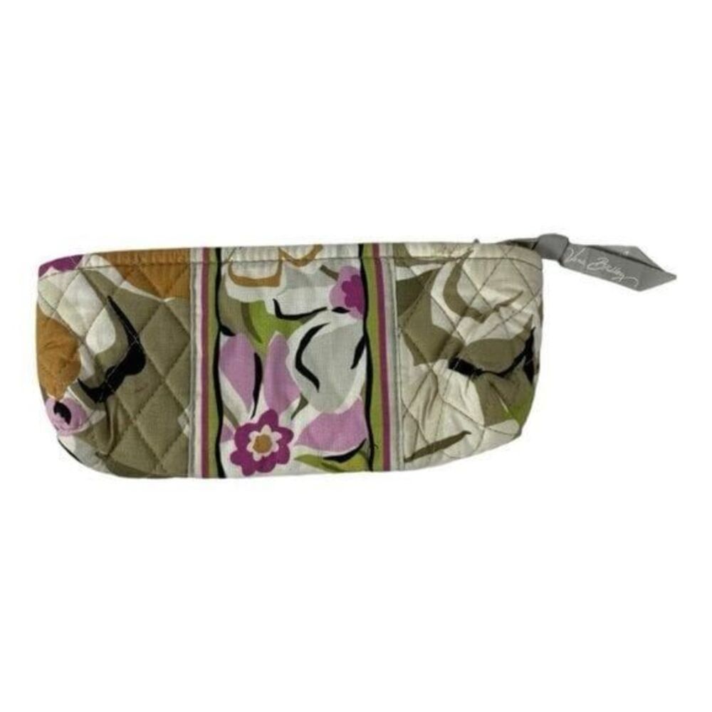NWOT Vera Bradley Quilted Floral Portobello Road Zipper Pencil Cosmetic Pouch